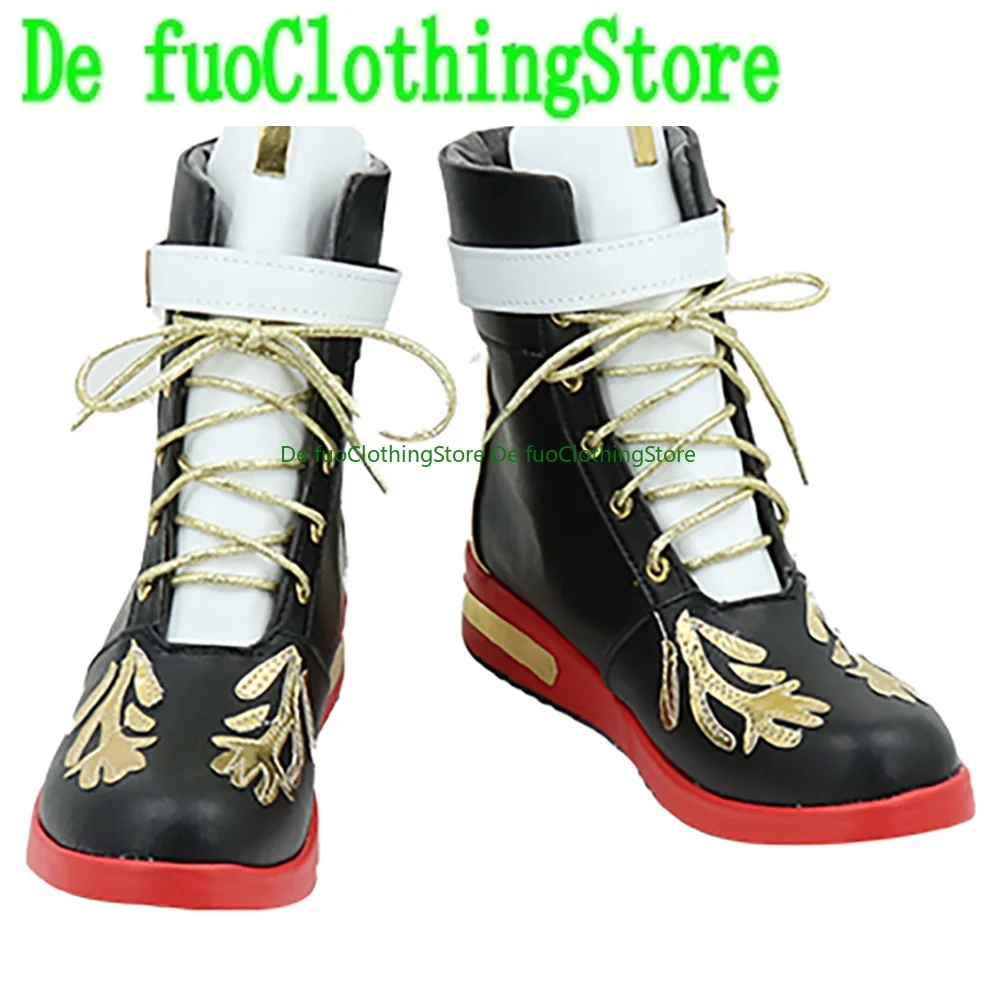 

Defuo Ensemble Stars Trickstar Юки Макото Обувь для косплея Сапоги Игра Аниме Хэллоуин Рождественская обувь Магазин