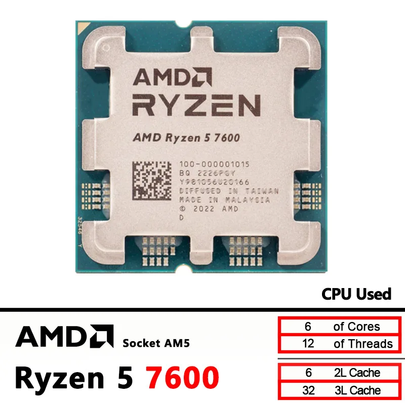 Amd Ryzen 5 7600 Us…