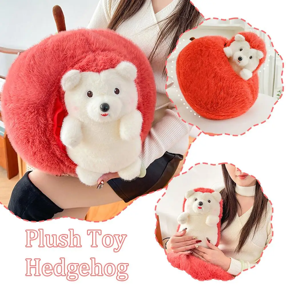 Jouets hérisson avec maison en forme d'animal en peluche hérisson peluches Kawaii jouets en peluche cadeaux pour cadeaux d'anniversaire E8w2