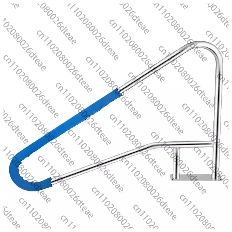 Swimming Pool Entry Ladder: Thickened Stainless Steel, No Pre-drilling Required, Commercial-Grade Handrail for Sturdy Support
