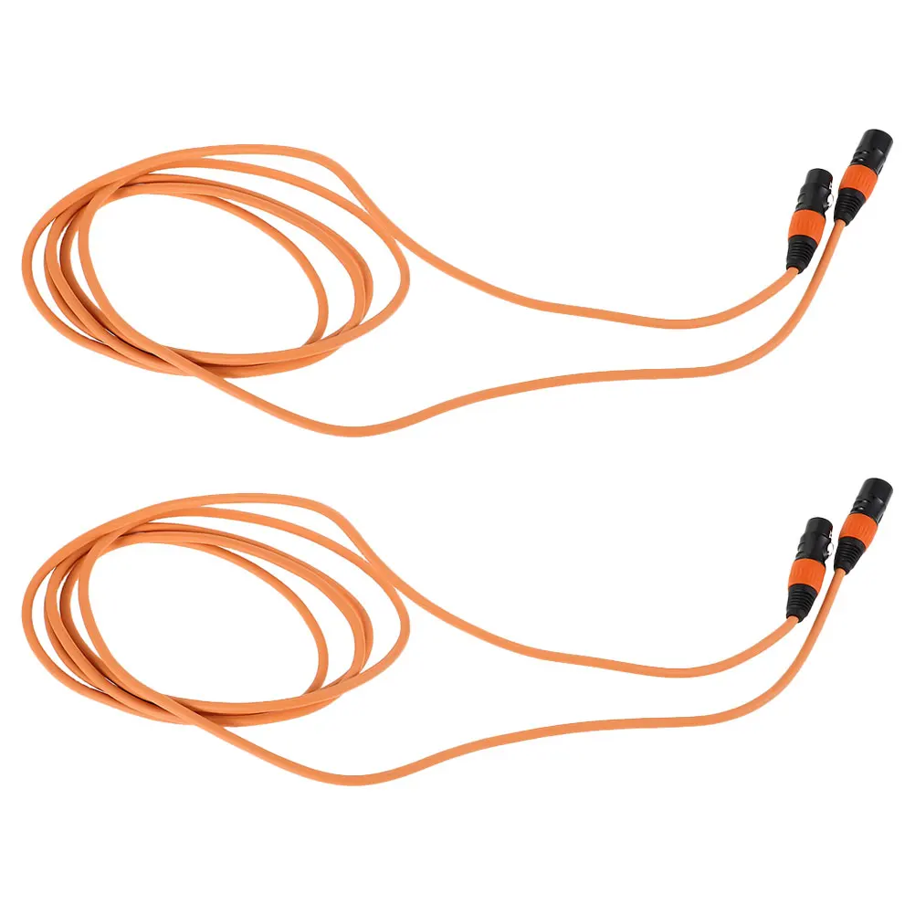 

Premium Microphone XLR 3m Orange Metal Shell Stable Audio Transmission for Studio Mixer Mic Cable Roll Guitar Line Sound Speaker