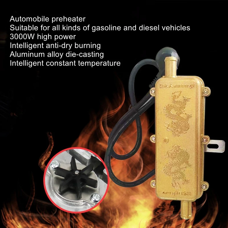 

Car parking preheater engine tank heater warmer antifreeze circulation heating 220v3000W