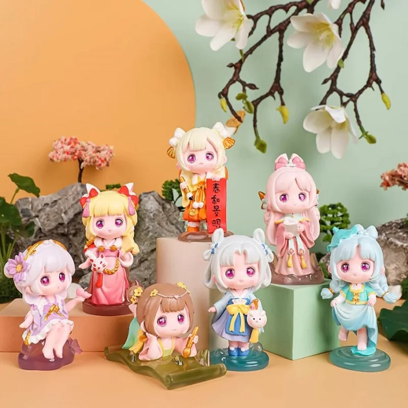 2025 جديد عندما يلتقي نسيم الربيع صندوق ربط الشكل صندوق غامض دمية لطيفة للفتيات هدايا جيدة هدايا عيد ميلاد Kawaii #1