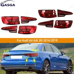 LED Taillight For Audi A4 A4L B9 2016 2017-2019 Tail Lamp Turn Signal Reversing LampTail Lamp Stop Lamp Assembly No Dynamic