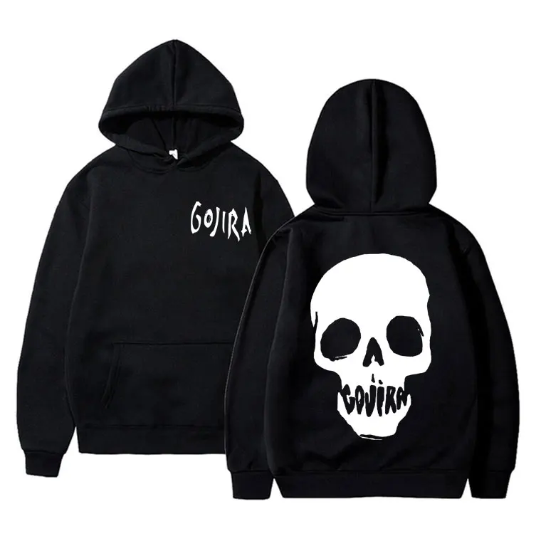 

French Metal Band Gojira Magma Stranded Print Hoodie Men Women Skeleton Pullover Hoodies Male Oversized Fleece Cotton Sweatshirt