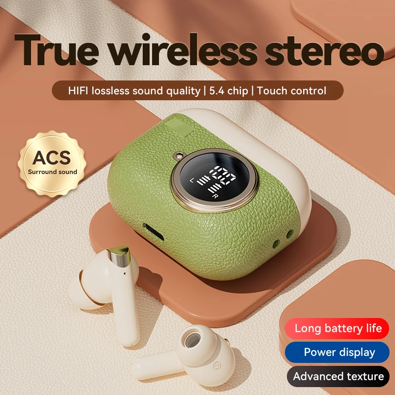 TWS Wireless Earphone  Active Noise Cancellation Headphone With Touch Control LED Screen Bluetooth Earbuds In Ear Sports Headset