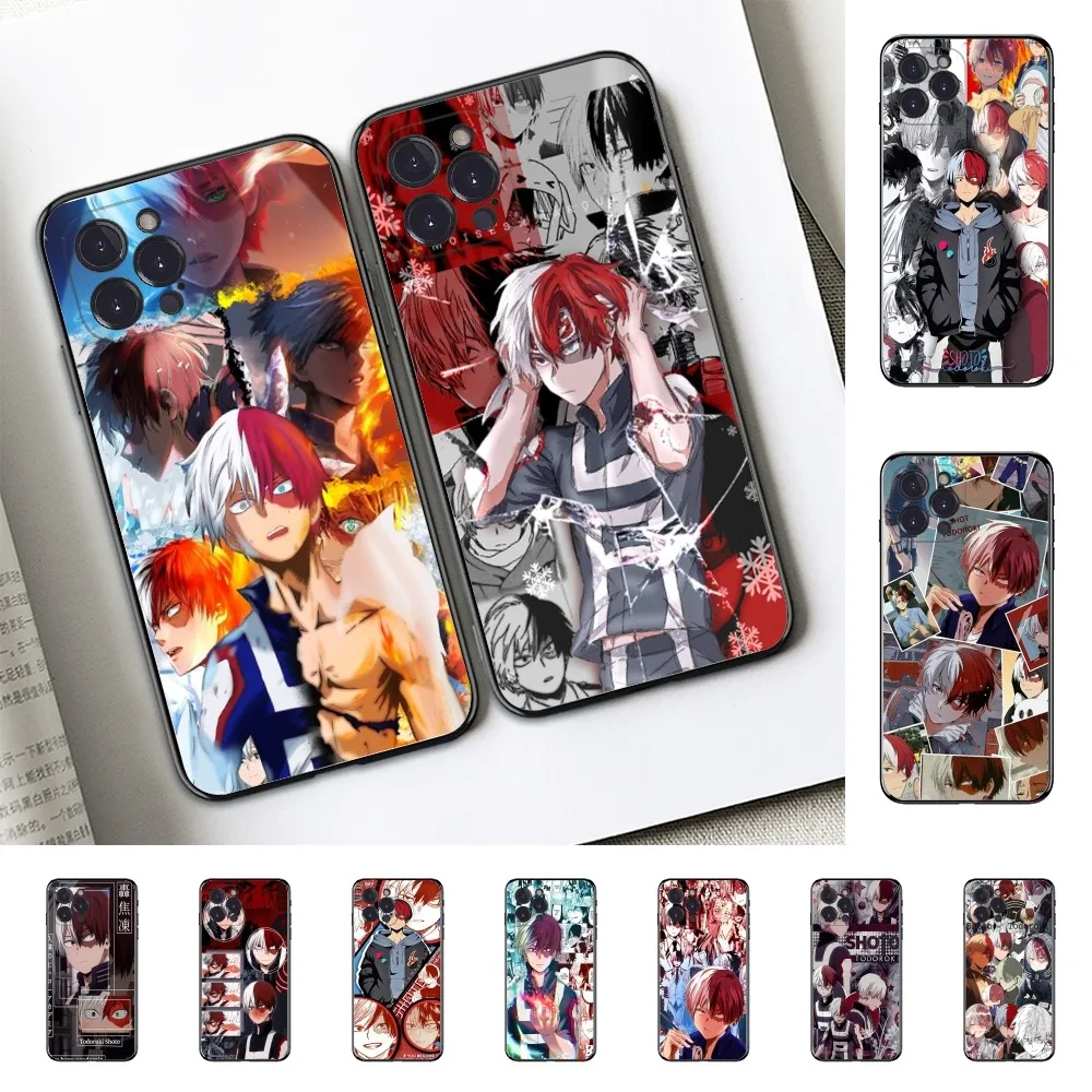 My Hero Academia Shoto Todoroki Handyhülle Silikon weich für iPhone 16 15 14 13 12 11 Pro Mini XS MAX Plus X Cover