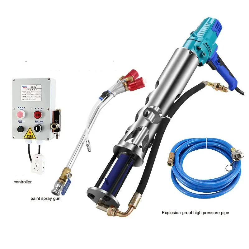 1500W High Pressure Waterproof Spraying Machine Portable Mortar Machine Real Stone Paint Spraying Tool