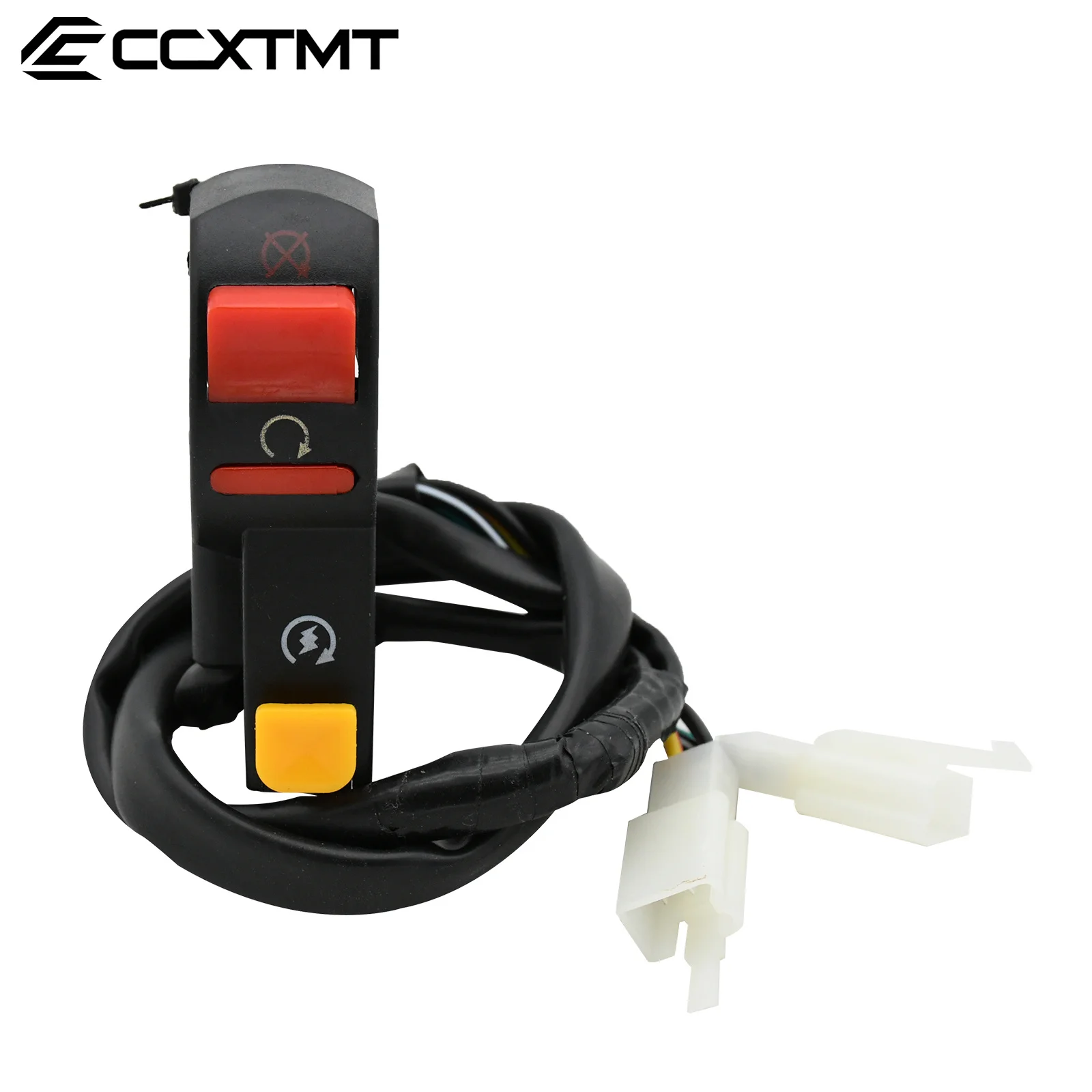 Motorcycle Electric Start Stop ON/OFF Headlights Button 22mm Handlebar Light Switch For Any E-Bike Honda Yamaha Suzuki Universal