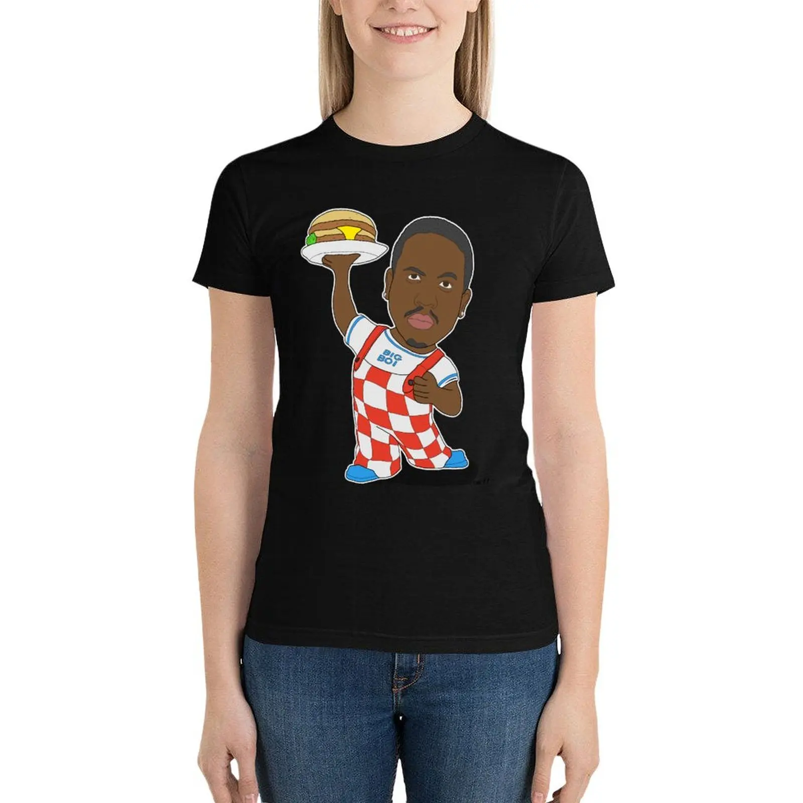 

Bob's Big Boi T-Shirt summer top Female clothing cute tops t-shirts for Women graphic tees