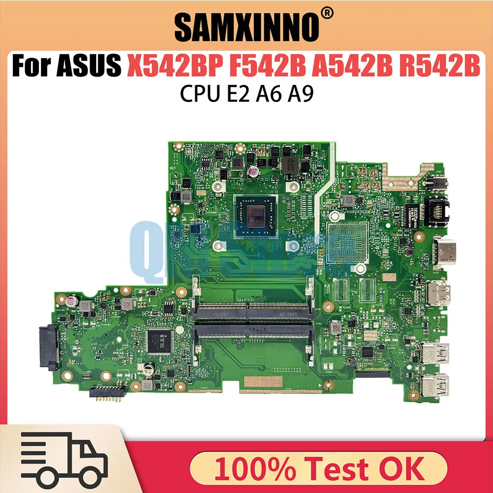 X542BP Laptop Motherboard E2-9000 A9-9420 for ASUS X542B A580B K580B X542BA Notebook Mainboard