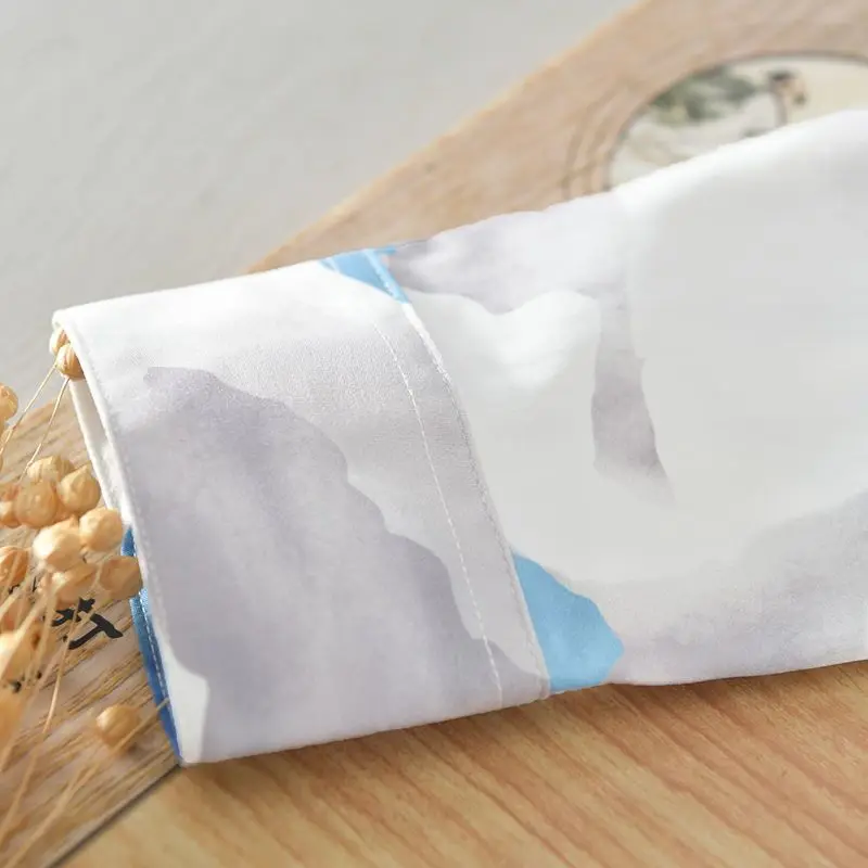 Весенние, осенние и летние мужские повседневные универсальные нишевые рубашки с принтом в корейском стиле, модные красивые рубашки в стиле ретро