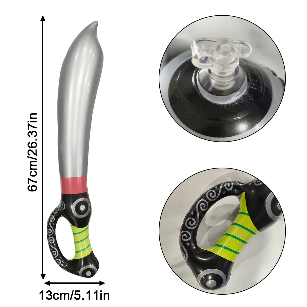 Aufblasbare Schwerter, aufblasbare Messer für Event-Themenpartys, Rollenspiele, Weihnachtsspiele, Bühnen-Requisiten, Sommer-Schwimmbad