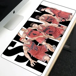 Alfombrilla de ratón de Anime Slam Dunk con impresión HD para jugadores de ordenador, alfombrilla de ratón antideslizante con borde de bloqueo XXL90x40cm, teclado, alfombrilla de escritorio para PC