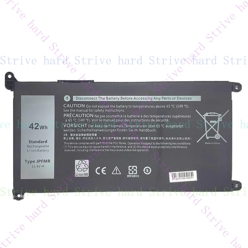 

NEW JPFMR Battery For Dell Chromebook 3100 3400 5488 5493 7MT0R 16DPH