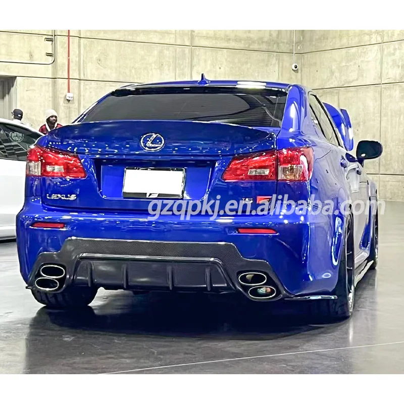 Suitable for Lexus isF upgraded carbon fiber rear diffuser back lip TOMS style spoiler is250300 upgraded ISF body kit