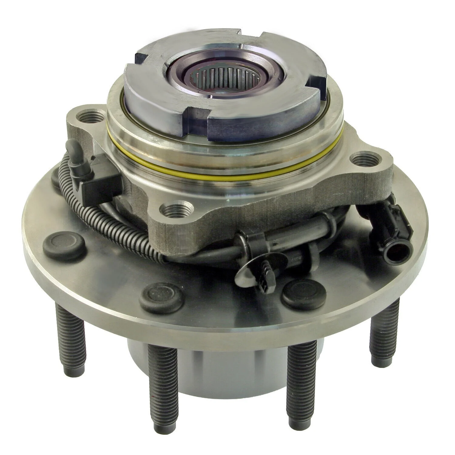 515020  Front Driver or Passenger Side Wheel Hub and Bearing For Ford with ABS