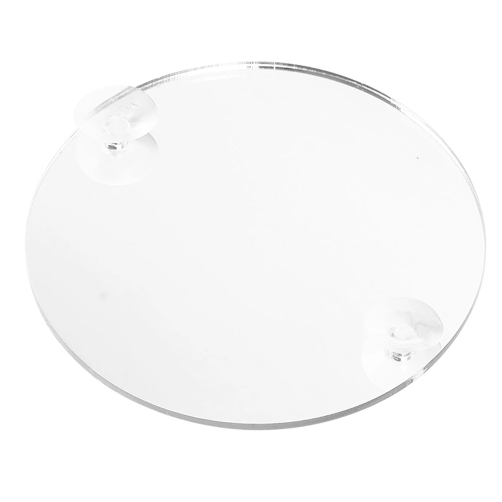 

Fish Tank Mirror Betta Training Mirrors Toy Accessories for Decor Exercise Single Sided