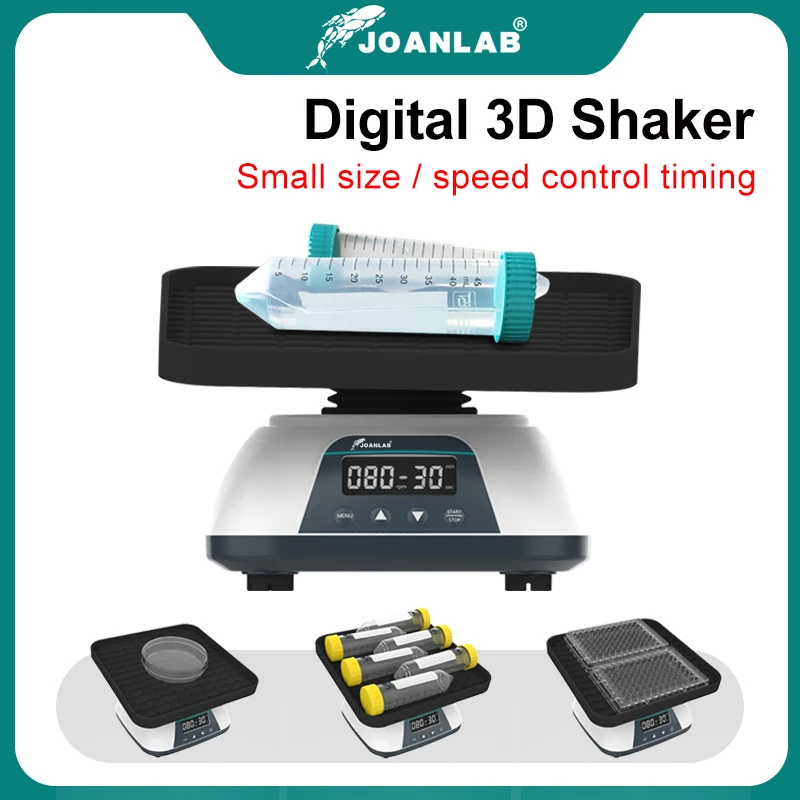 JOANLAB LCD Display Shaker Lab Multi-purpose Horizontal Swing Speed Oscillator Lab Adjustable Speed Laboratory Orbital Shaker