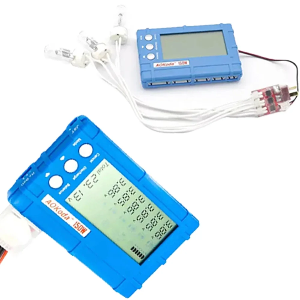 1 pezzo AOKoda 150W 3 in 1 RC 2s-6s Lipo Li-Fe Bilanciatore batteria LCD + Tester misuratore di tensione + Discaricatore