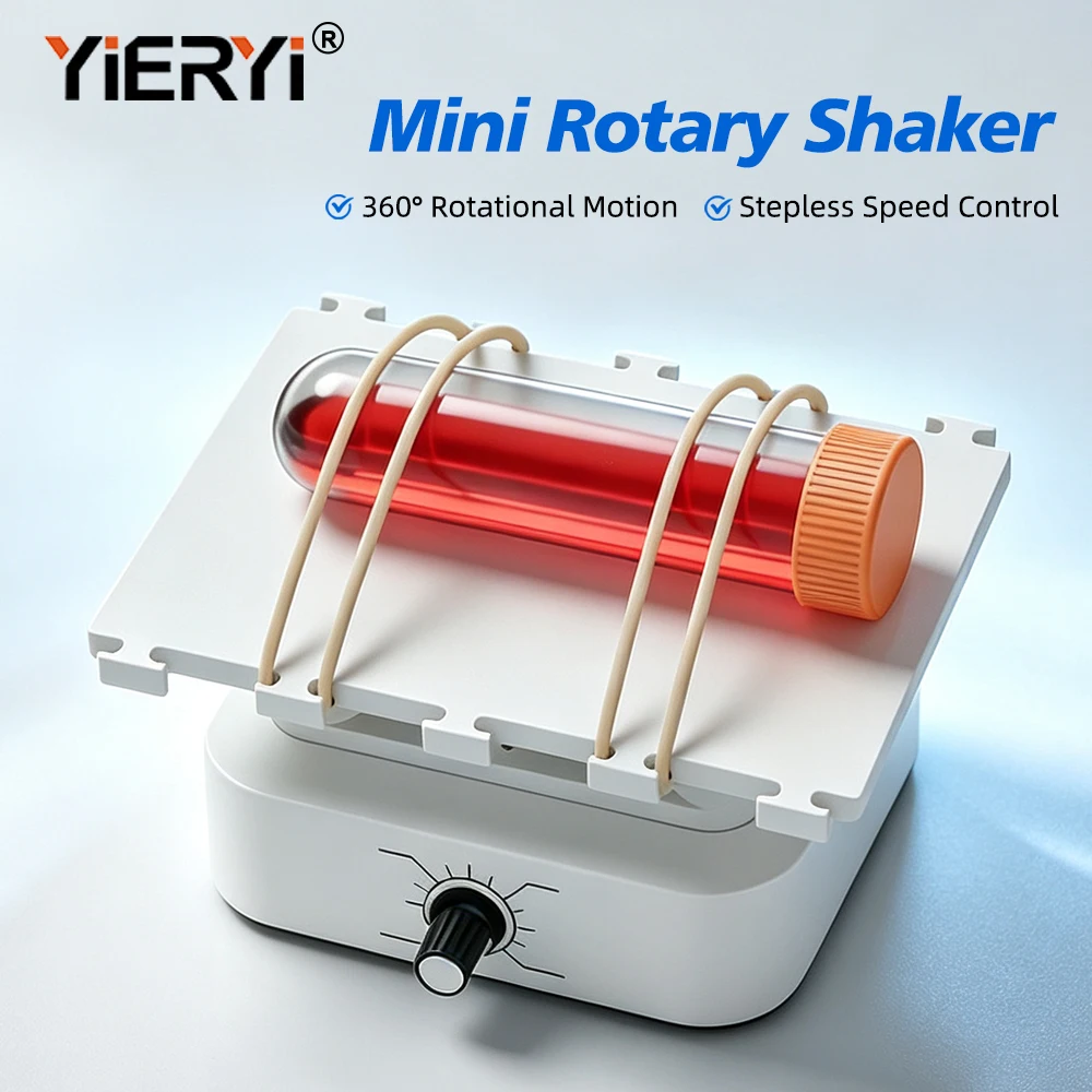 Portable Desktop Lab Orbital Shaker 30-120RPM 360° Rotation Stepless Speed Control Cell Culture Incubation Decolorization Mixer