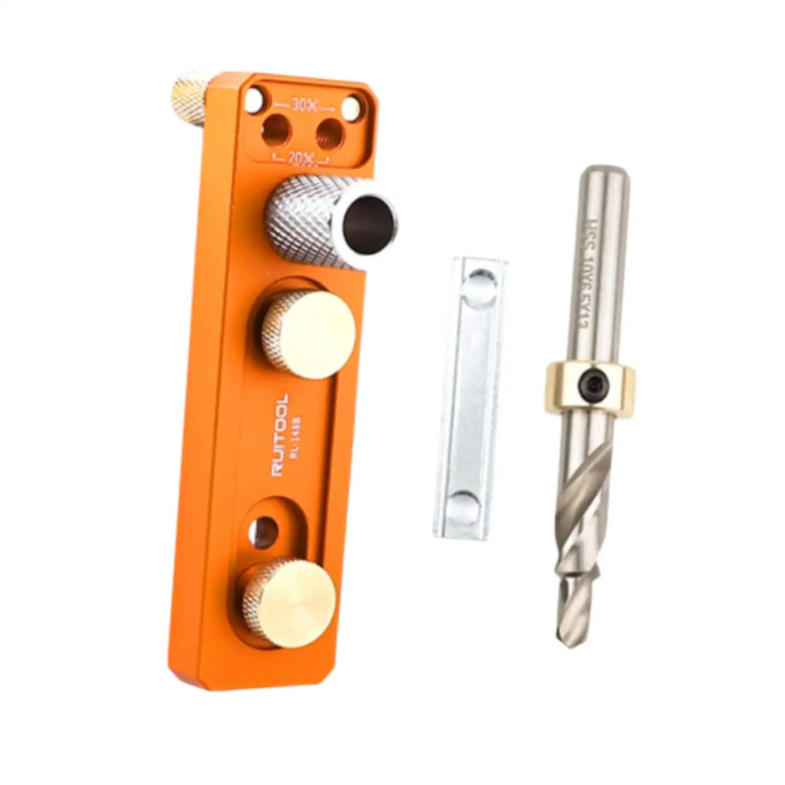 

Aluminum Profile Drill Guide Set Kit Auxiliary Tool Single Hole Punching Jig