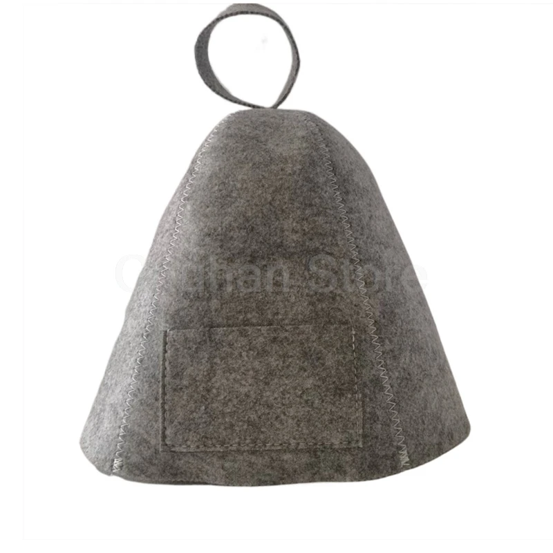 ChuHan cappello da Sauna in feltro di lana cappello da doccia in feltro di lana ricamato Anti calore per Sauna Banya Bath House protezione della testa