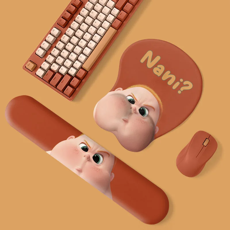 Nani Boy Mouse Pad Wrist Ergonomic Silicone 3D Butt Chest Memory Foam Keyboard Wrist Rest Hand Rest E-sport Office Men And Women