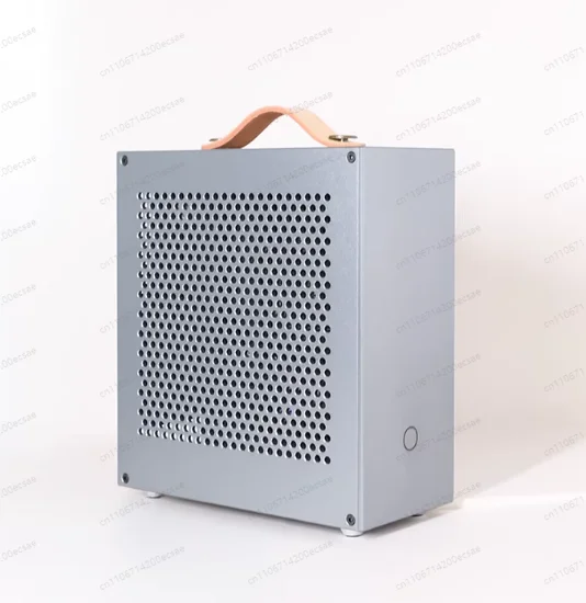 BUG-D1 DC-ATX Power Supply Half-Height Knife-Cut Mini-ITX Case Soft Router Aluminum Alloy Barebone Case1PC