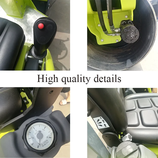 Ce Certified Double Drum Vibratory Road Roller 530Kg Capacity for Soil and Asphalt Compaction Roller