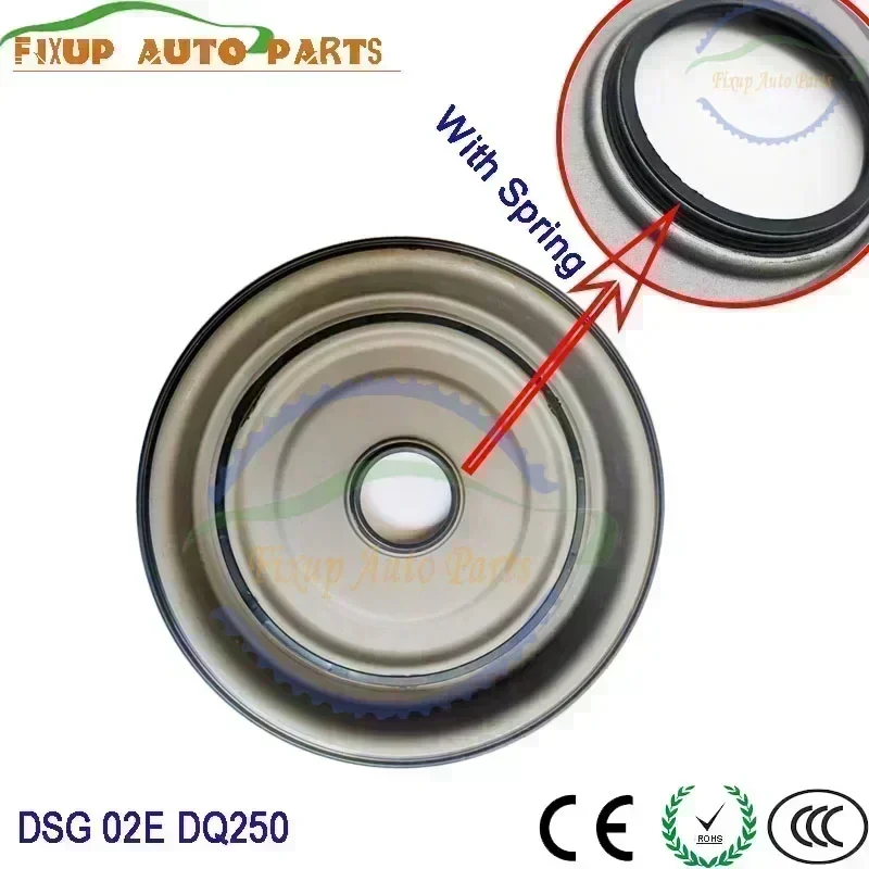 DSG 02E New Automatic Transmission DQ250 Front Cover Oil Seal For VW Audi Skoda Clutch Front Cover Seal Kit  Car Accessory O2E