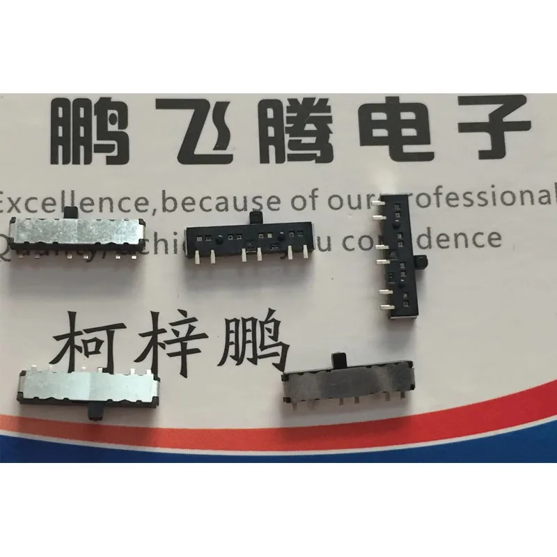 

5pcs/lots Imported Japan ALPS SSSS821801 Miniature Toggle Switch 6 feet 2 positions SMD Slide Push Switch