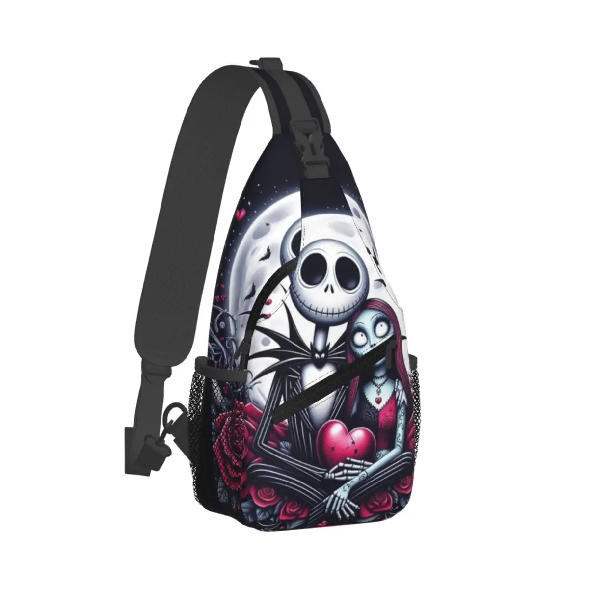 Custom Nightmare Before Christmas Shoulder Crossbody Chest Backpack Shoulder Chest Bags Jack Skellington Shoulder Backpack