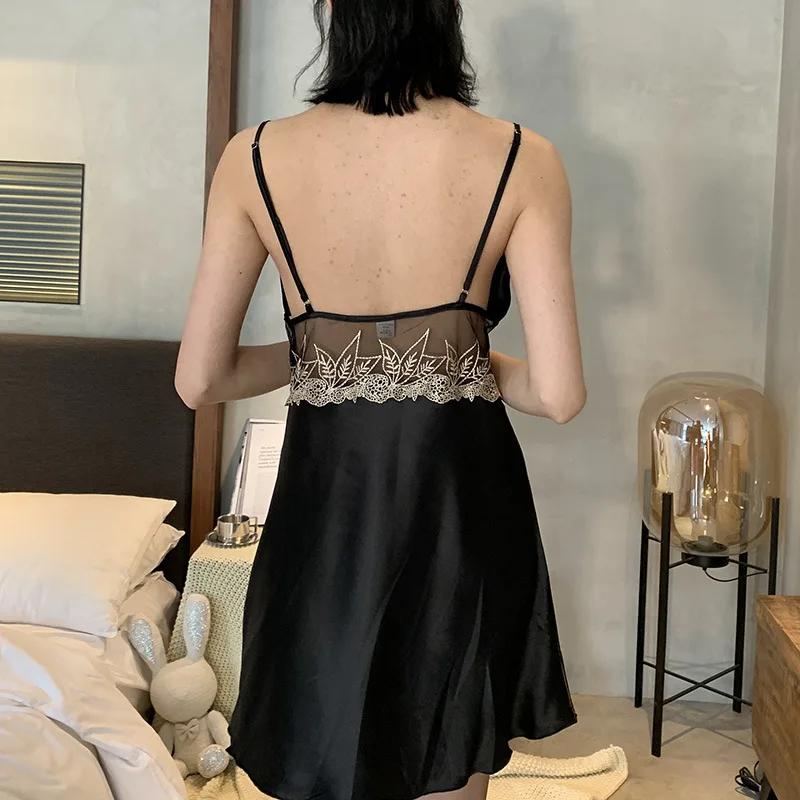 FZSLCYIYI 여름 새틴 Homewear 남자 로브 짧은 세트 Sleepwear 여자 레이스 패치 워크 가운 Nightdress 세트 커플 잠옷