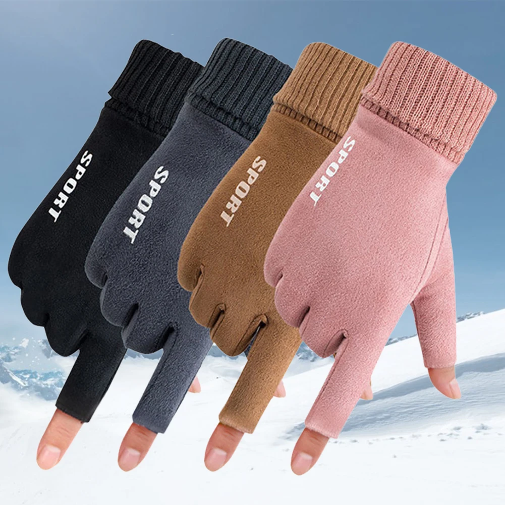 

Winter Ski Gloves Touch Screen Heated Motorcycle Gloves Non-Slip USB Rechargeable Windproof 2 Finger Heated Gloves for Women Men