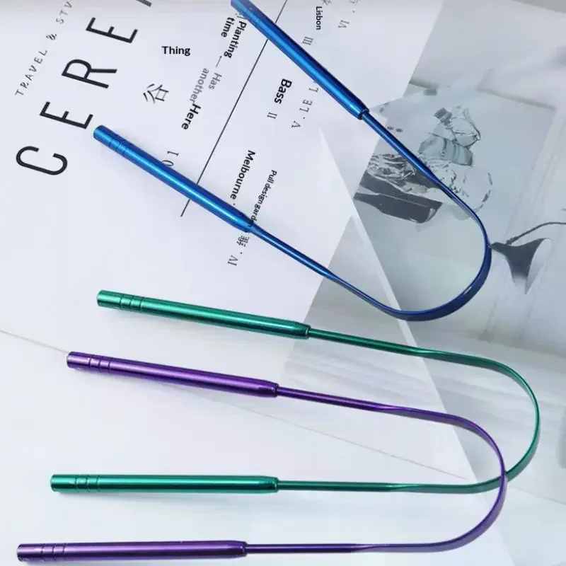 Stainless Steel U-shaped Tongue Scraper Gratte Langue For Oral Hygiene Scraper Cleaning Tools For Cleaning Between Teeth
