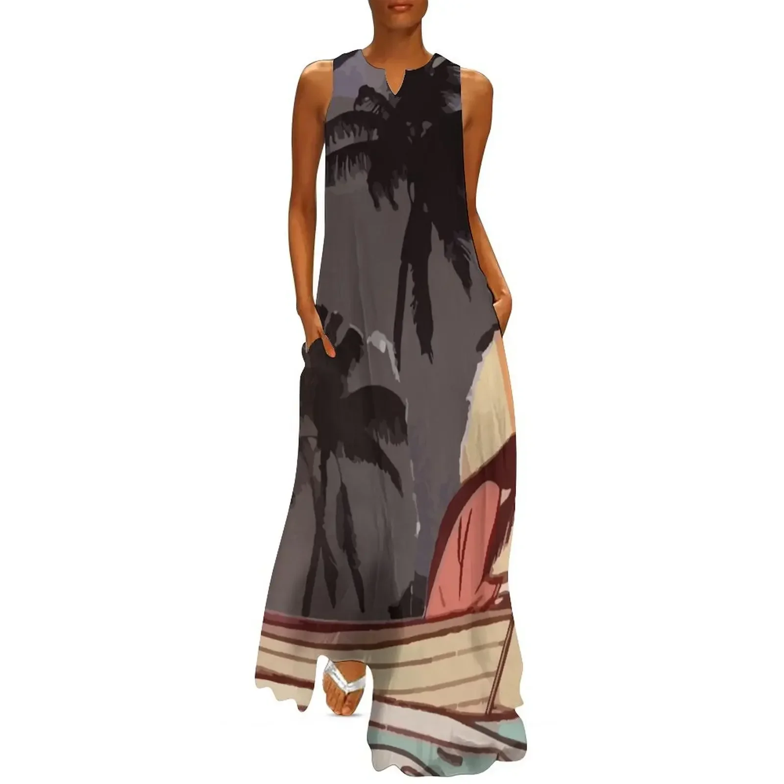 

As Night Fell Long Dress elegant women's sets summer dresses womens 2025 loose summer dress evening dress woman