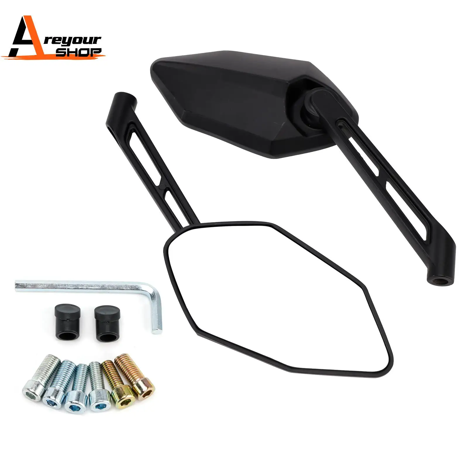 レクソート-ディアブロ-50-125-マタドール-125-タイタン-125-アーバン-125-用ペアリアビューミラー