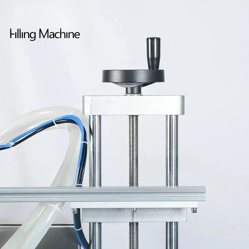Desktop Automatic Liquid Filling Machine Gel Juice  Shampoo Double Heads  Beverage Bottle Filler With Chain Conveyor