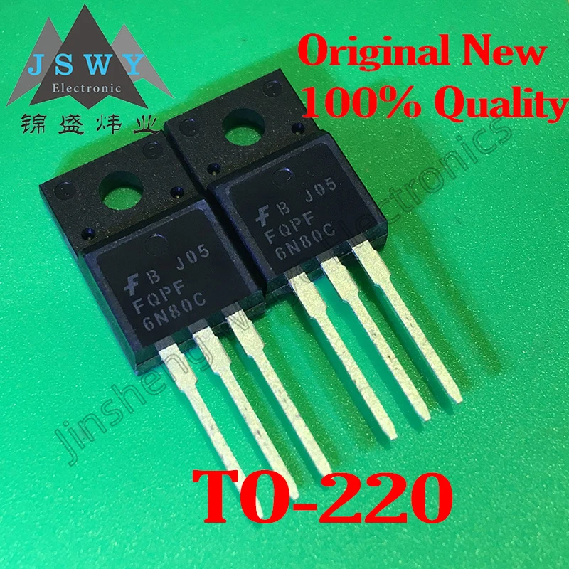 

1~10PCS FQPF6N80C 6N80C 6A 800V TO-220F Brand New Original MOS Field Effect Tube Transistor Now