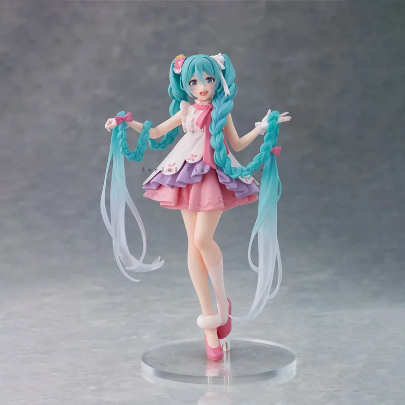 

Оригинальная подлинная модель Wonderland Hatsune Miku 18 см, фигурка Рапунцель, коллекции, игрушки, подарки для детей