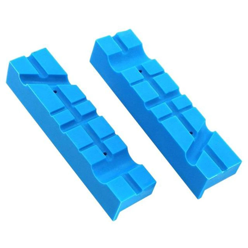

1Pair Vise Protection Strip Vise Jaw Pads Vise Protective Jaws Rubber 5.5Inch Vise Flat-nose Plier Table Vise Mill Clamp