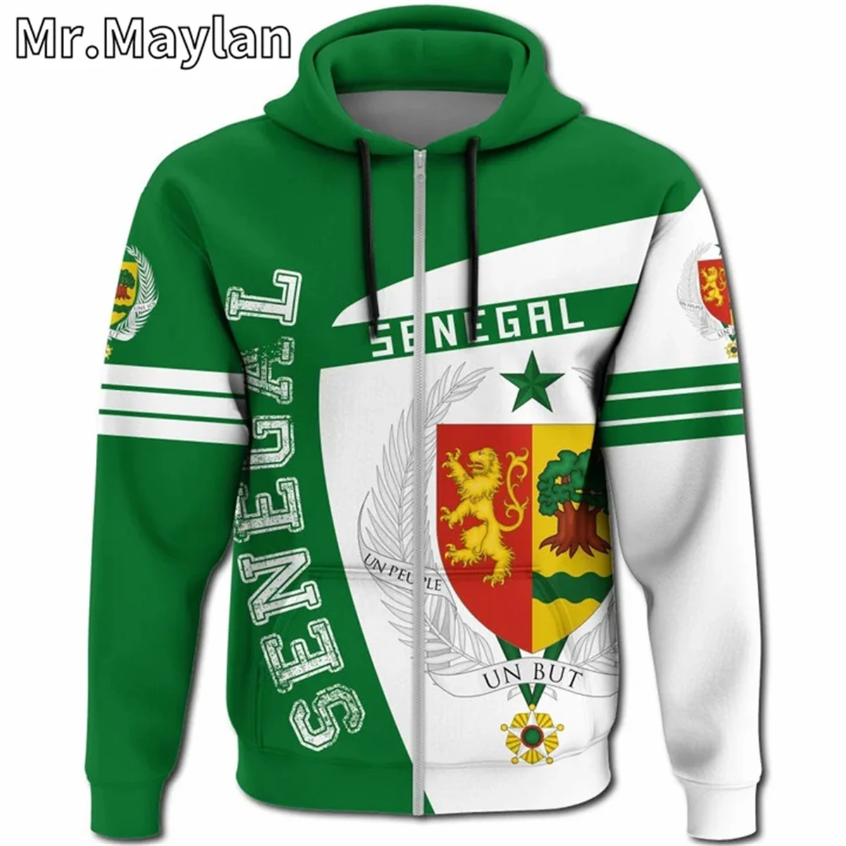 AFRICAN HOODIE Country SENEGAL Flag 3D Printed Unisex Hoodies Men/Women Streetwear Zip Pullover Casual Jacket Tracksuits YH-512