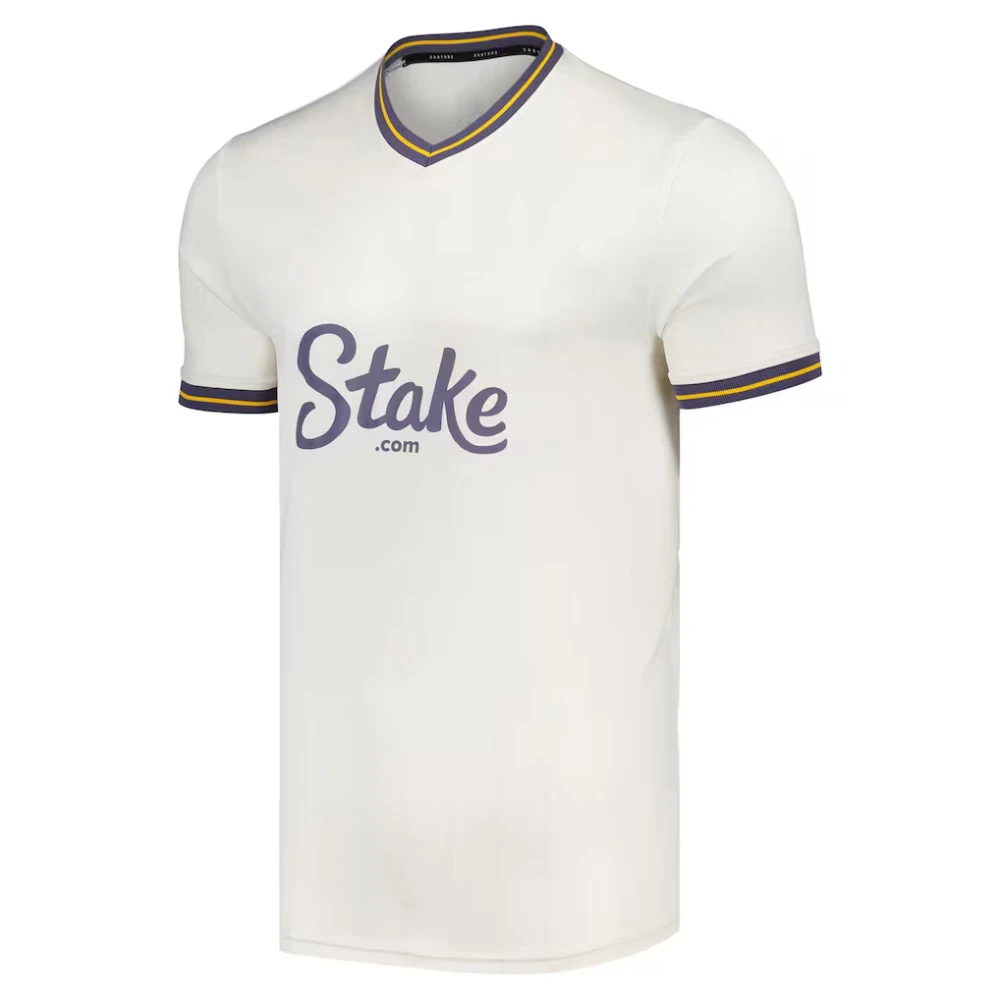 جديد 25-26 إيفرتون المنزل وبعيدا قمصان كرة القدم تي شيرت ثلاثية الأبعاد مطبوعة قصيرة الأكمام تي شيرت رياضي نفس الكبار والأطفال