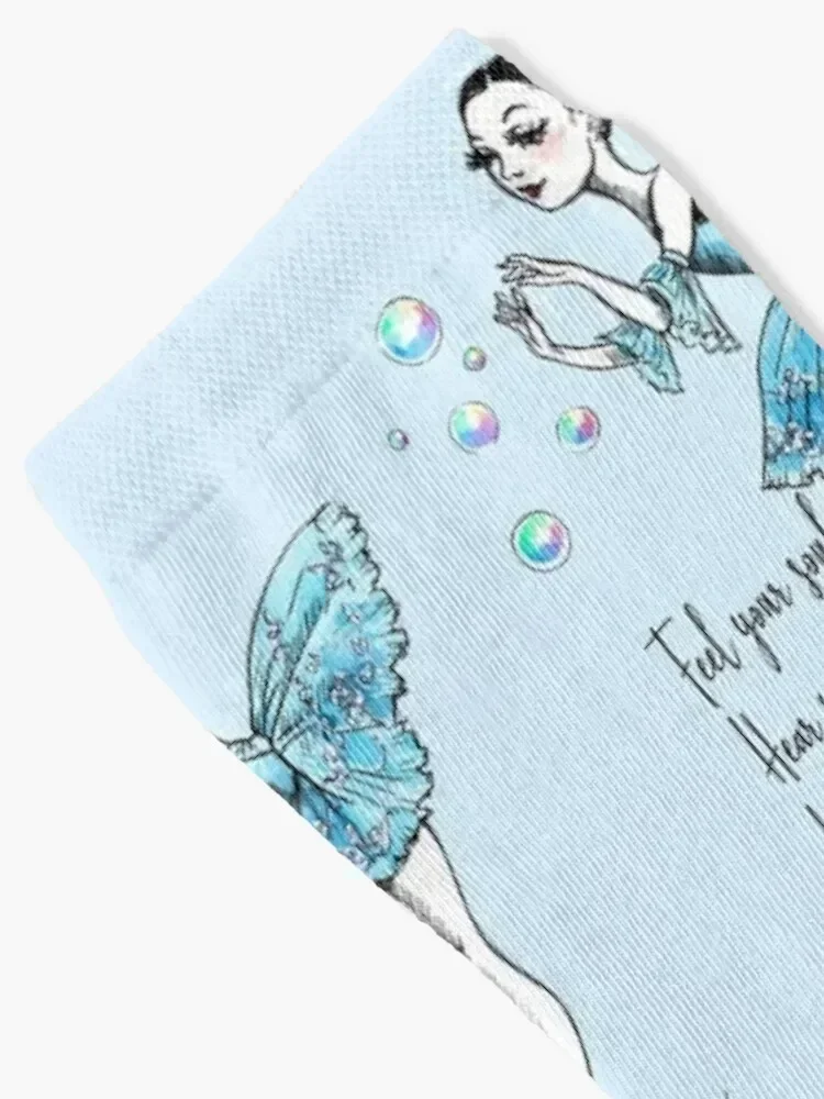 Live your Ballerina Dreams! Socks Novelties Toe sports Running anti-slip Socks Male Women's