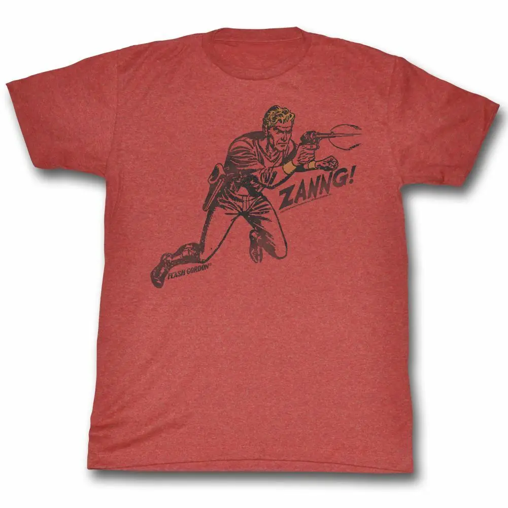 Flash Gordon Zanng Red Heather T Shirt