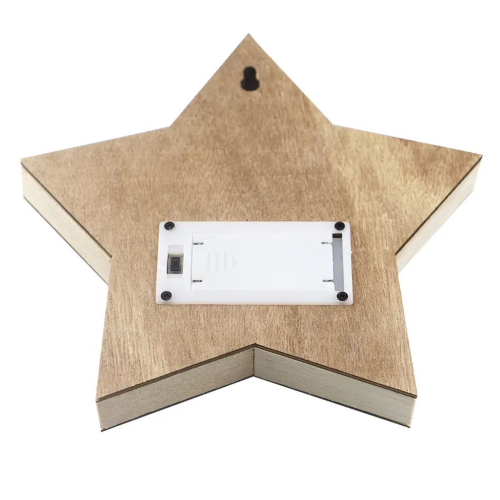 رمضان كريم عيد الميلاد المسيحي نجمة زخرفة مشهد المهد الديكور الخشب صديقة للبيئة نجمة لهدايا شجرة عيد الميلاد #3