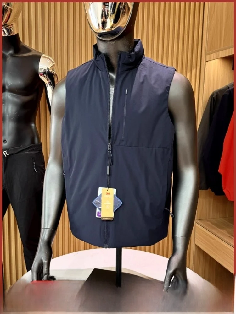 

Новый снежный уличный высококачественный легкий функциональный хлопковый жилет с воротником-стойкой, мужской жилет на осень-зиму, Новое поступление, стоячая Fi...