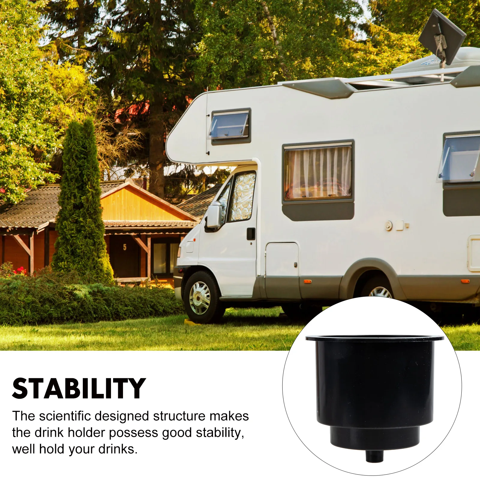 

Stable Kayak Cup Holder Premium ABS Material Drink Holder Boat Yacht Accessory Water Bottle Bracket Ship Bottle Bracket