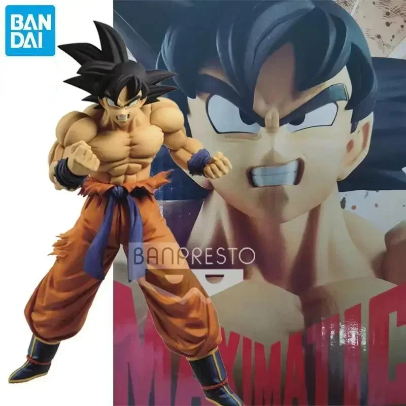 In Voorraad Originele Bandai BANPRESTO Dragon Ball Echt Son Goku MAXIMATIC Anime Figuur Model Pop Collectible Ornamenten Speelgoed Gift